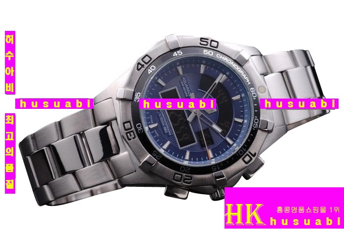 �±�ȣ�̾� ���ڽð� Tag Heuer Aquaracer Brushed stainless steel Automatic MOVEMENT 50x49mm Men tag143