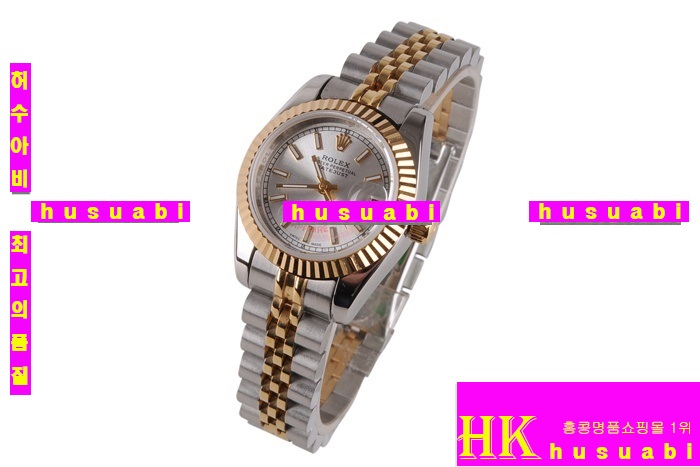 �η��� ���ڽð� Replica Rolex Datejust Automatic Movement Yellow gold and Silver Bracelet Women.928117-14