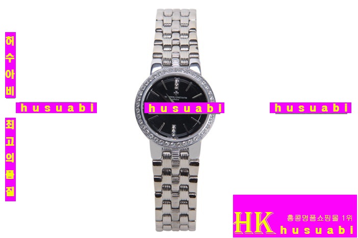 �ٽ����ܽ�źƾ ���ڸ�ǰ�ð� Replica Vacheron Constantin Japanese Quartz Movement Black Dial Stainless Steel Women 19mm vc10 A033