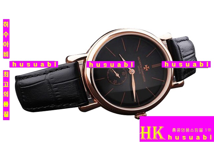 �ٽ����ܽ�źƾ ���ڸ�ǰ�ð� Replica Vacheron Constantin Black Dail Black Crocodile Leather Strap Automatic Movement 33 mm vc42 A026