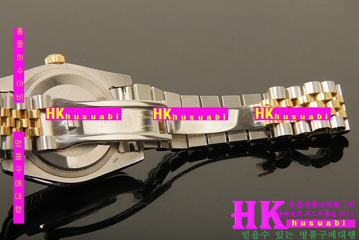 �η��� ���ڽð� Replica Rolex Datejust Automatic Movement Yellow gold Bezel Black Dial Men.928117-15