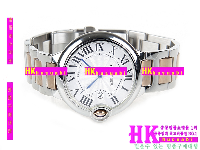 ��쿡 �߷պ���-��쿡 ��,�� ���� �ð�.Replica Cartier Japanese Quartz MOVEMENT 440 stainless steel men.117-030