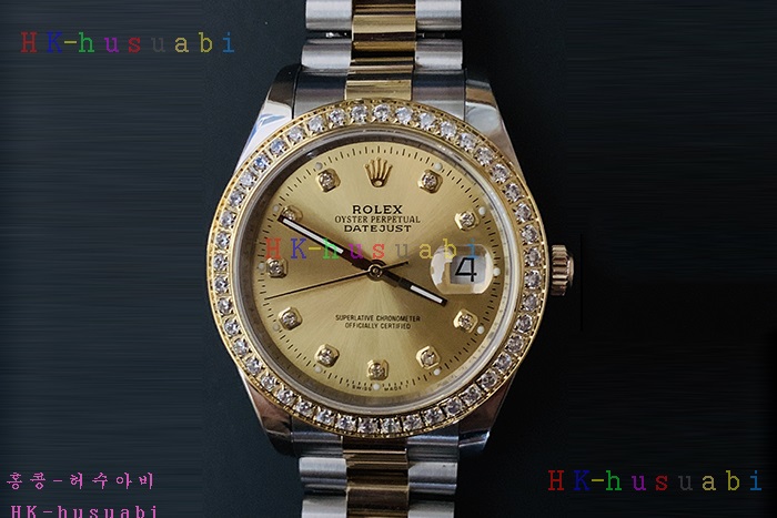  �η��� ���ڽð� Replica Rolex Datejust Automatic Movement Yellow gold Dial Crown Men.928117-32