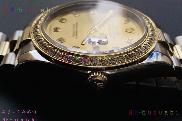  �η��� ���ڽð� Replica Rolex Datejust Automatic Movement Yellow gold Dial Crown Men.928117-32